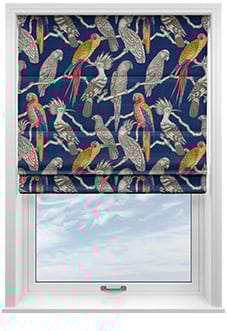 Aviary, Marine - Twist&Fit Roman Blind